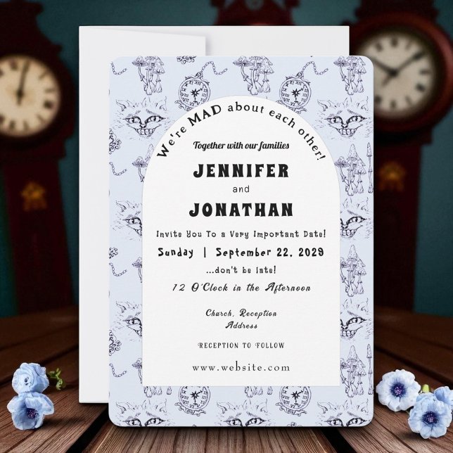 Wonderland Whimsy Wedding Invitation (Creator Uploaded)