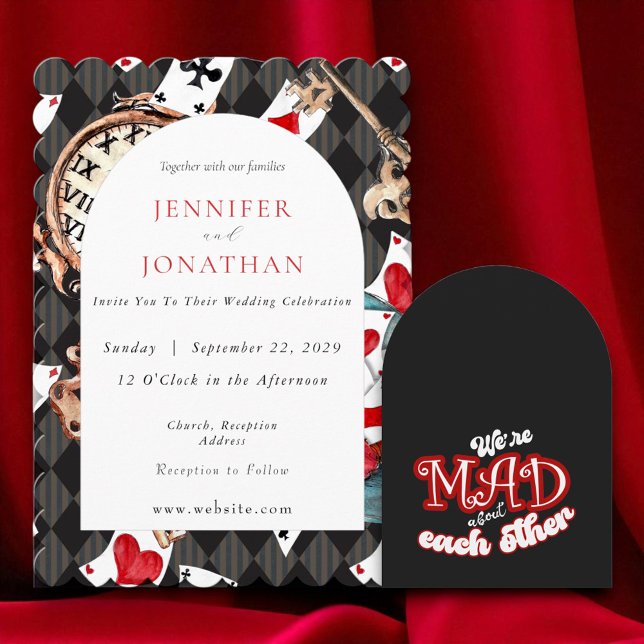 Wonderland Whimsy Wedding Invitation (Creator Uploaded)