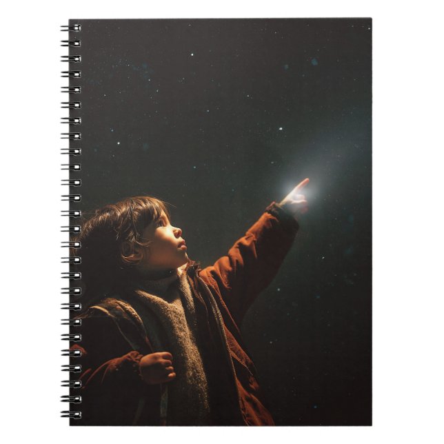 Wonderlit Child Starry Night Notebook (Front)