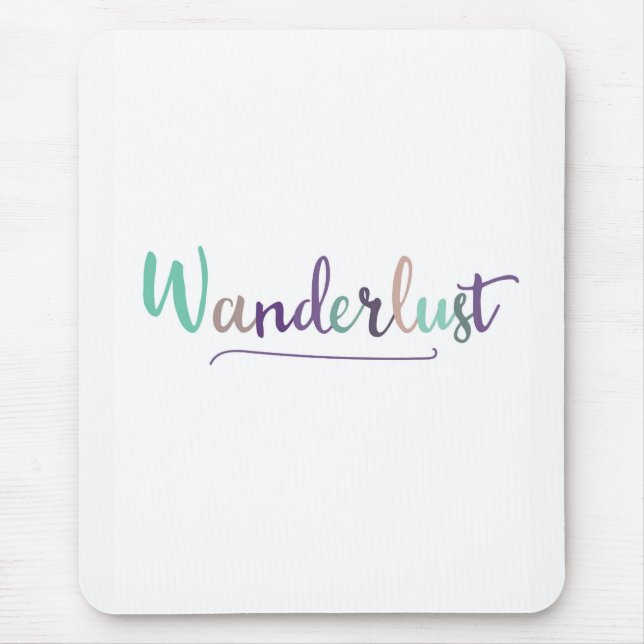 Wonderlust Mouse Pad (Front)