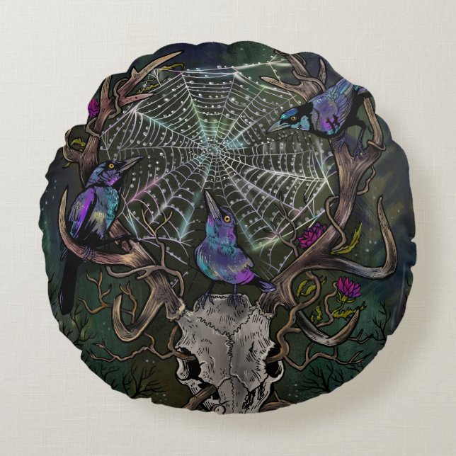 Wonderment Times Three Round Cushion (Front)