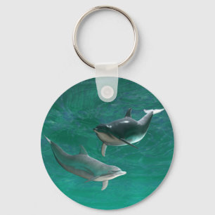 Wonderous Dolphins Key Ring