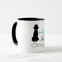Wonderpoodles Mug with coloured handle