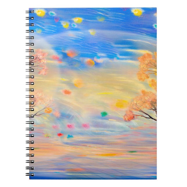 Wonderrful view on sunsetart,abstract background,a notebook (Front)