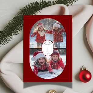 Wonders His Love Religious Christmas Capsule Photo Holiday Card