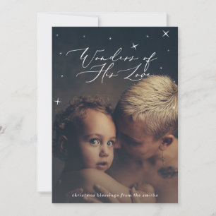 wonders of his love holiday card