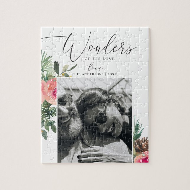 Wonders of His Love | Religious Christmas Photo Jigsaw Puzzle (Vertical)