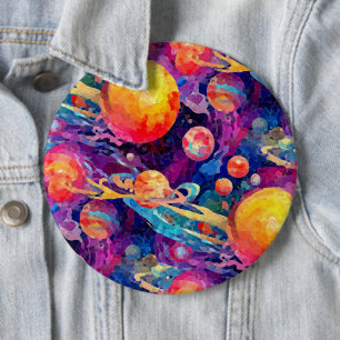 Wondrous Constellation 6 Cm Round Badge