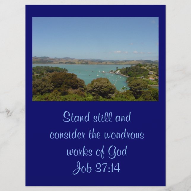 Wondrous Works [of God] - Job 37:14 Flyer (Front)