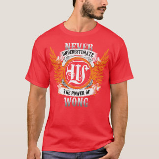 Wong Name Shirt Never Underestimate The Power Of W