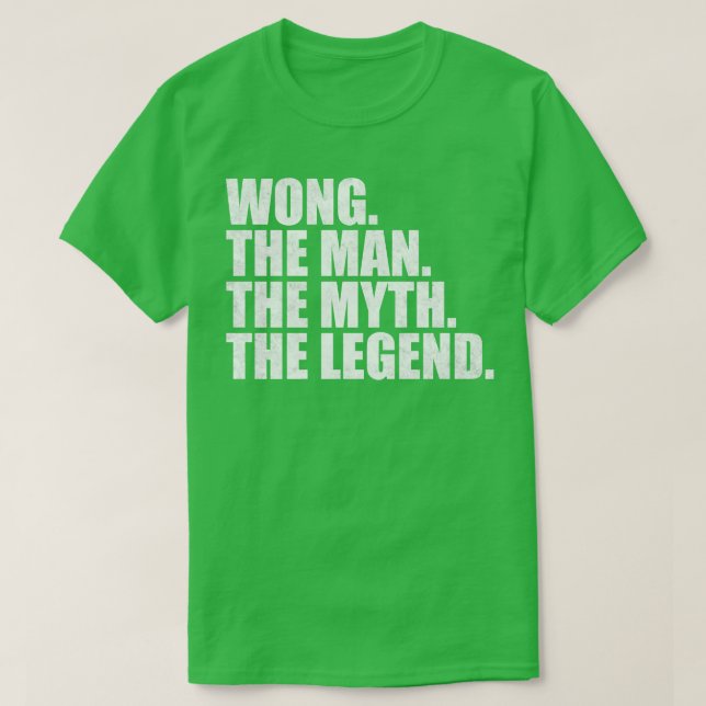 WongWong Family name Wong last Name Wong Surname W T-Shirt (Design Front)
