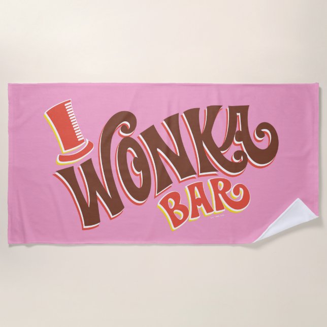 Wonka Bar Logo Beach Towel (Front)