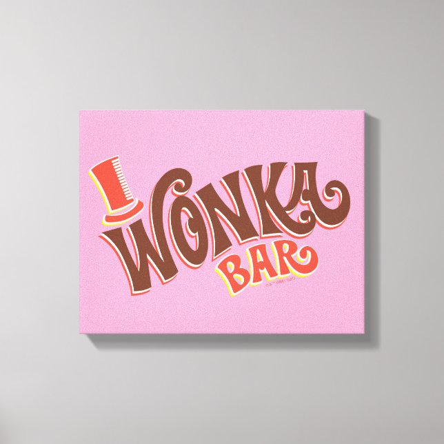 Wonka Bar Logo Canvas Print (Front)