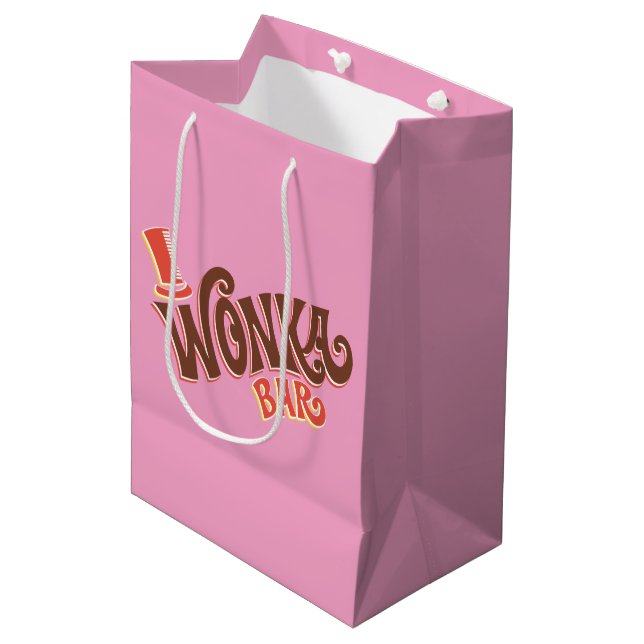 Wonka Bar Logo Medium Gift Bag (Front Angled)