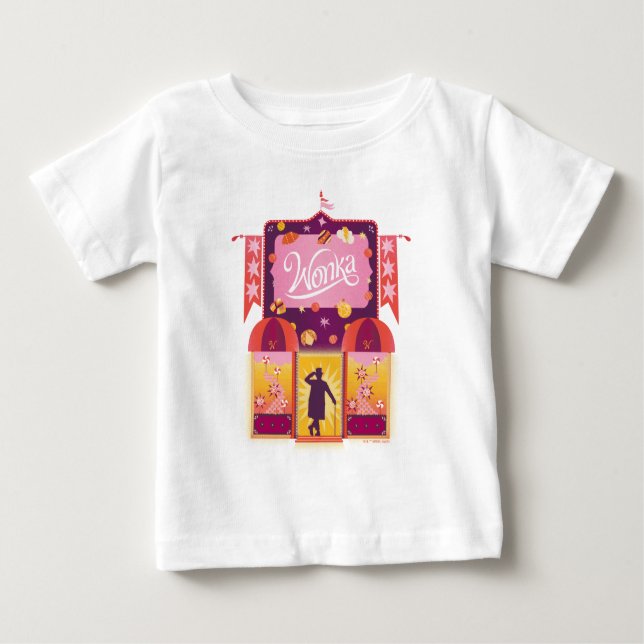 Wonka Candy Store Graphic Baby T-Shirt (Front)