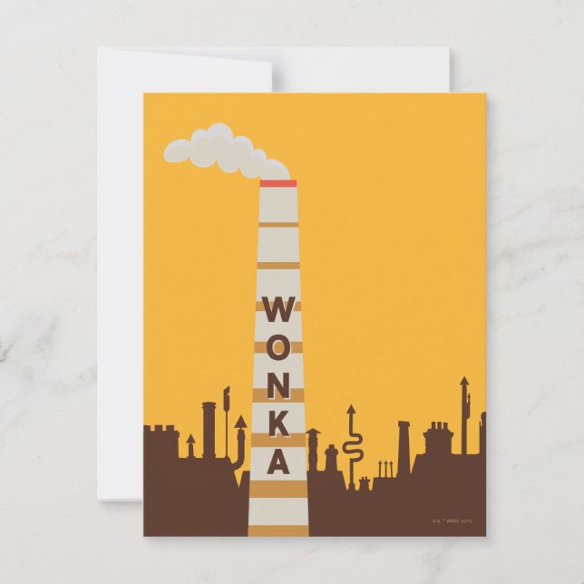 Wonka Factory Silhouette Card (Front)