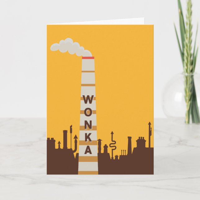 Wonka Factory Silhouette Card (Front)