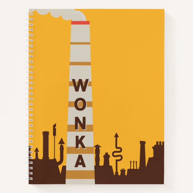 Wonka Factory Silhouette Notebook (Front)