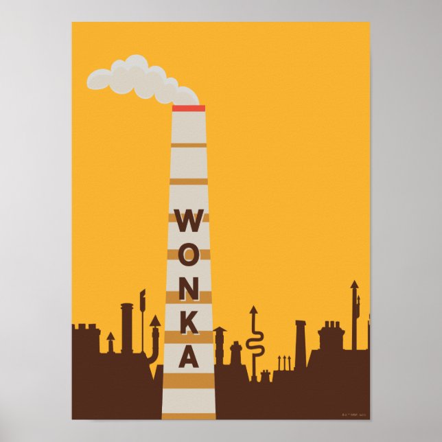 Wonka Factory Silhouette Poster (Front)