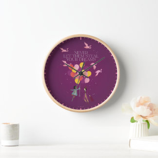 Wonka "Never Let Them Steal Your Dreams" Clock