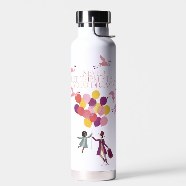 Wonka "Never Let Them Steal Your Dreams" Water Bottle (Left)