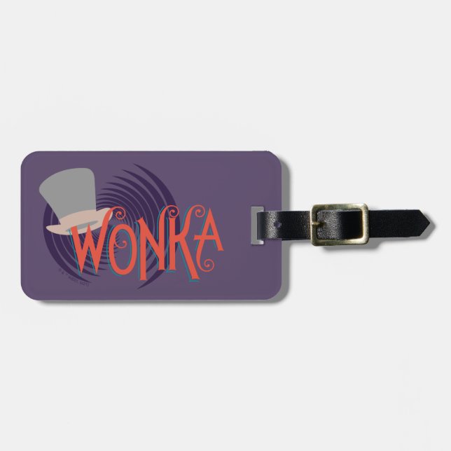 Wonka Spiral Logo Luggage Tag (Front Horizontal)