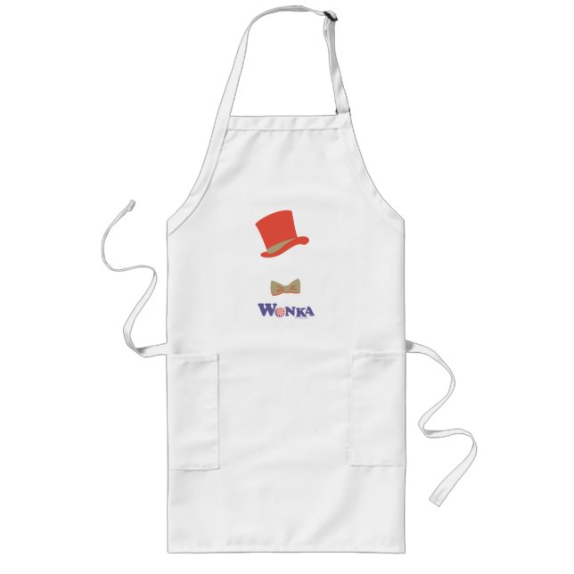 Wonka Top Hat & Bow Tie Long Apron (Front)