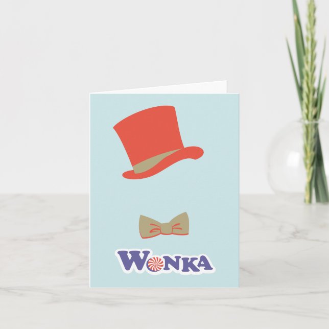 Wonka Top Hat & Bow Tie Note Card (Front)