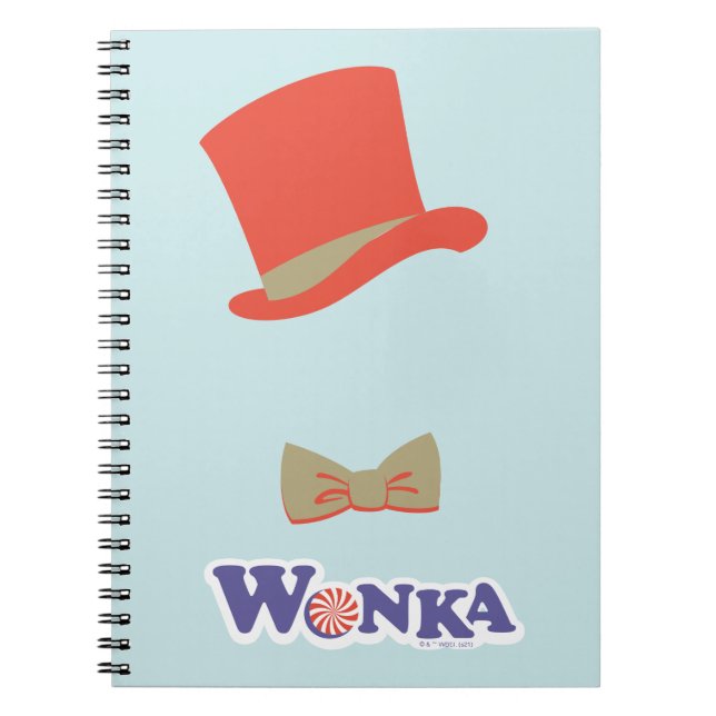 Wonka Top Hat & Bow Tie Notebook (Front)
