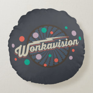 Wonkavision Logo Round Cushion