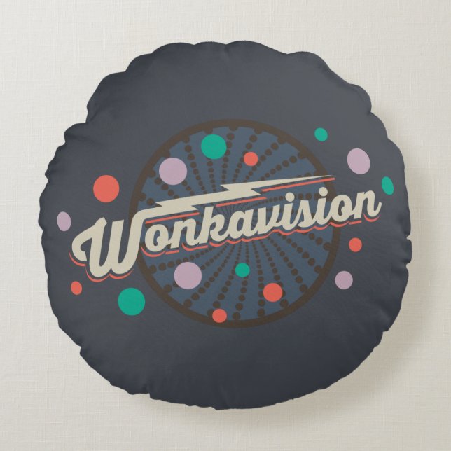 Wonkavision Logo Round Cushion (Front)