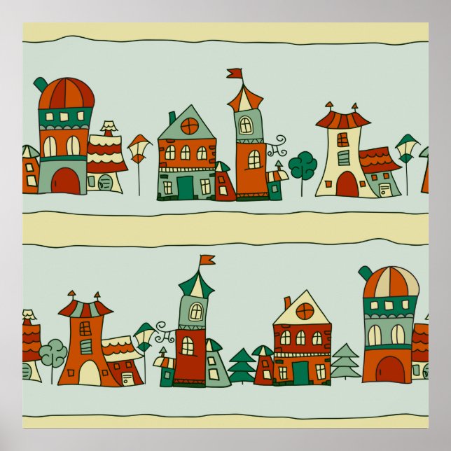 Wonky Houses Poster (Front)