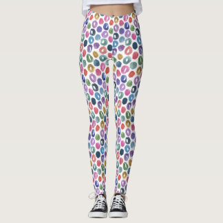Wonky Rainbow Dots Leggings