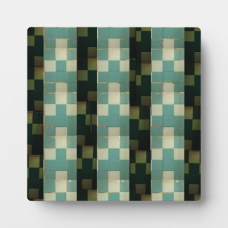 Wonky tiles pattern plaque