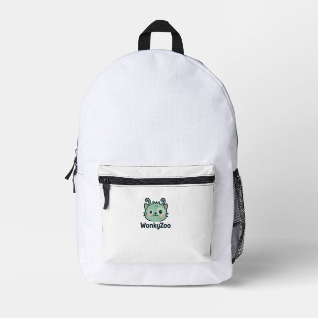 Wonky Zoo Minimalist Cat Backpack (Front)