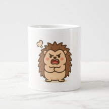 Wonky Zoo Moody Hedgehog Speciality Mug