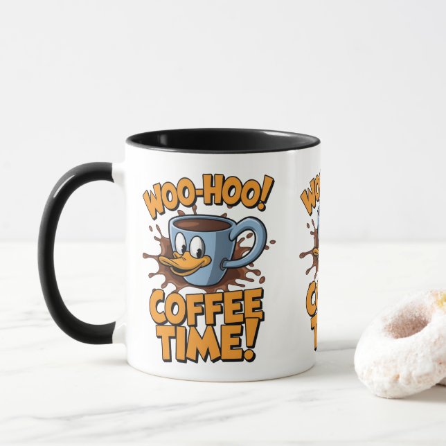 Woo-Hoo! Coffee Time Mug (With Donut)