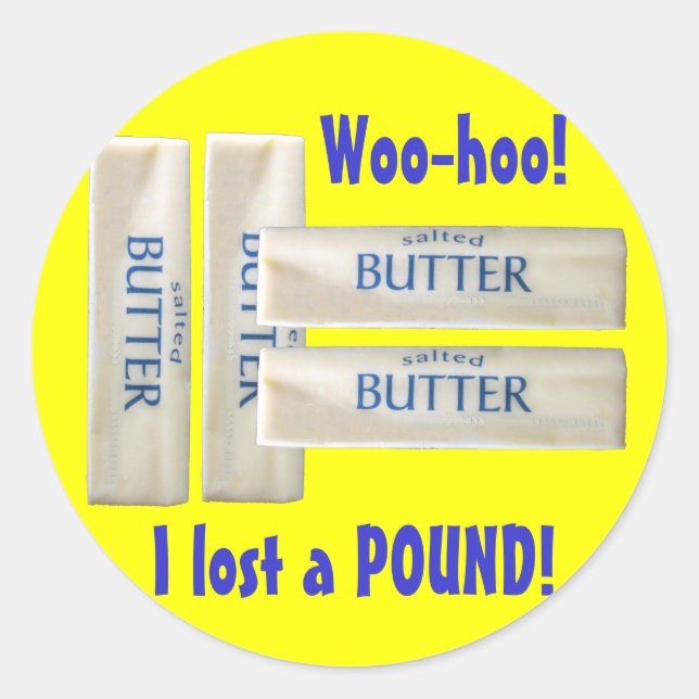 Woo Hoo! I lost a pound! Stickers (Front)