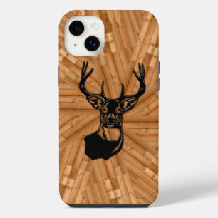Wood - 3D White Tail Buck Deer iPhone 14 Plus Case