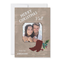 Wood and Boot Western Theme Christmas