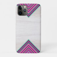 Wood and Bright Stripes, Geometric Bohemian Design