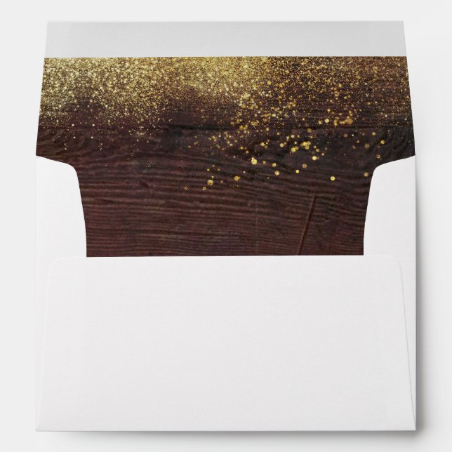 Wood and Gold Glitter Envelopes (Back (Bottom))