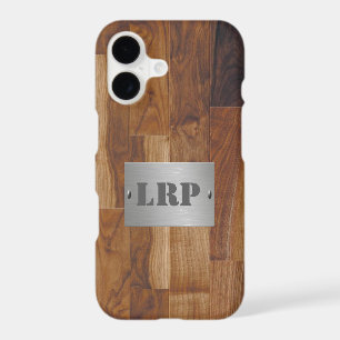 Wood and Metal Monogram Custom Personalise