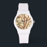 Wood and Small Coral Watch<br><div class="desc">Stayed relaxed with this beautiful piece of sealife art. This beautiful silhouette of these coral reef will look great on any product. Take the beach with you where ever you go! Enjoy nature's finest sea life.</div>