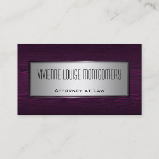 Wood and Steel Modern Professional Business Card