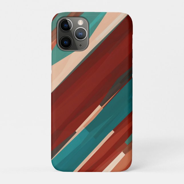 Wood and Turquoise Case-Mate iPhone Case (Back)