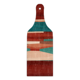 Wood and Turquoise Cutting Board