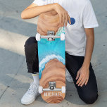 Wood And Water Nature Custom Personalised Name Skateboard<br><div class="desc">Wood And Water Nature Custom Personalised Name Skateboard features your personalised name in wood and water background. Personalise by editing the text in the text box provided. Give a custom made gift,  personalised skateboard to your favourite skateboarder for Christmas,  birthday or your BFF.  Designed by ©Evco Studio www.zazzle.com/store/evcostudio</div>