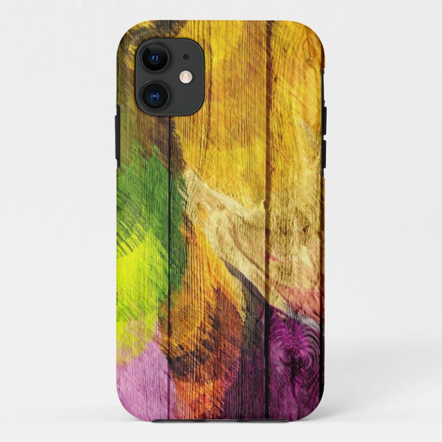 Wood Art Acrylic Painting Case-Mate iPhone Case (Back)