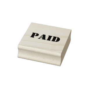 Wood Art Stamp PAID